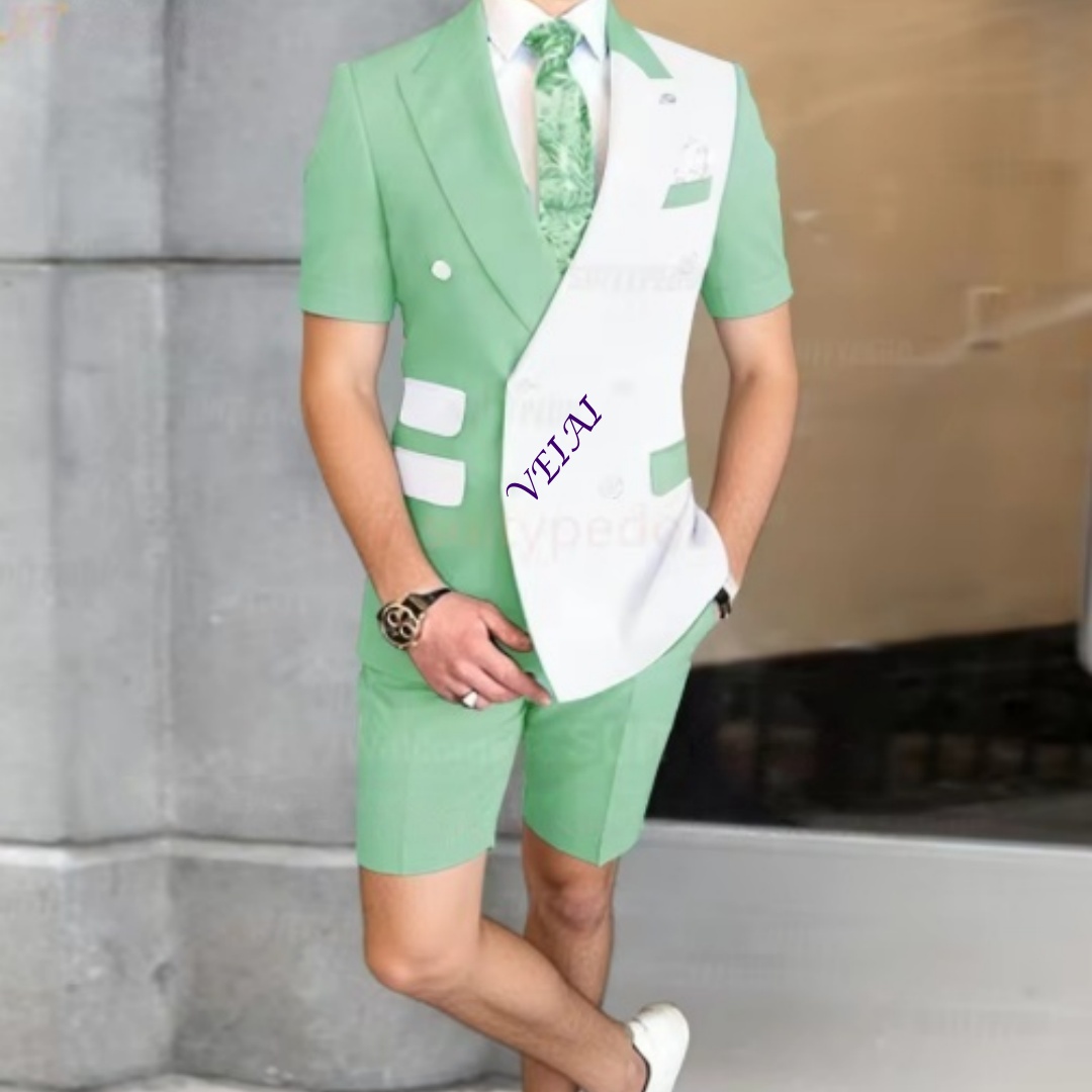 Men'S Formal Wear For A Wedding - Summer Men's 2-Piece Casual Suit Set