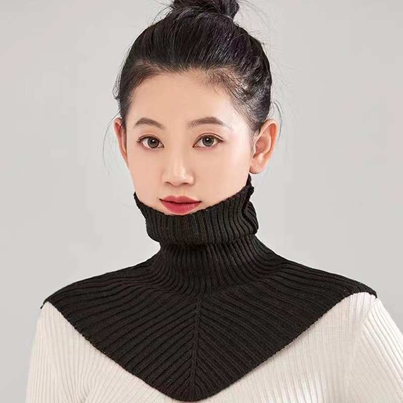 Windsor Knot Tie - Women Winter Knitted Cotton Fake Collar
