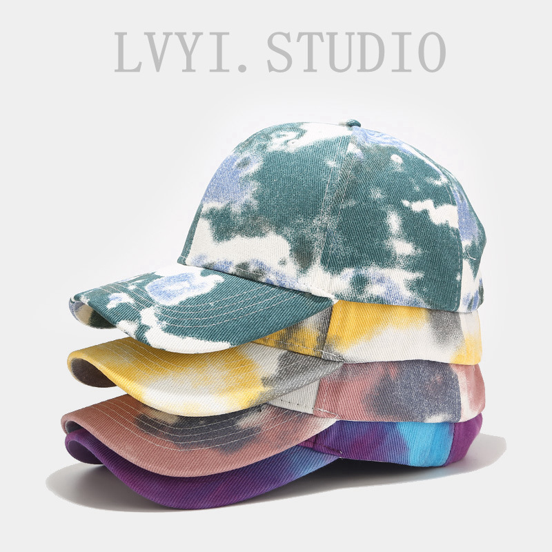 Windsor Knot Tie - Tie Dye Baseball Cap, Adjustable Cotton