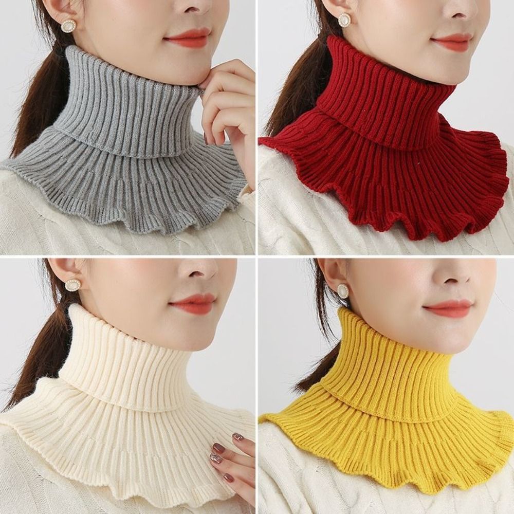 Windsor Knot Tie - Fashion Warm Knitted Fake Collar Windproof