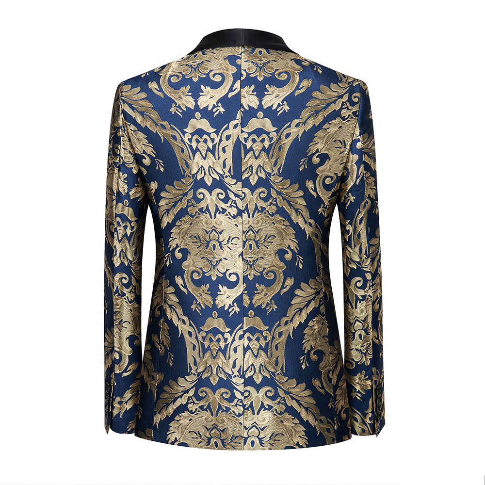 Luxurious Red & Gold Brocade T - đánh giá và giá Asian Men Formal Wear