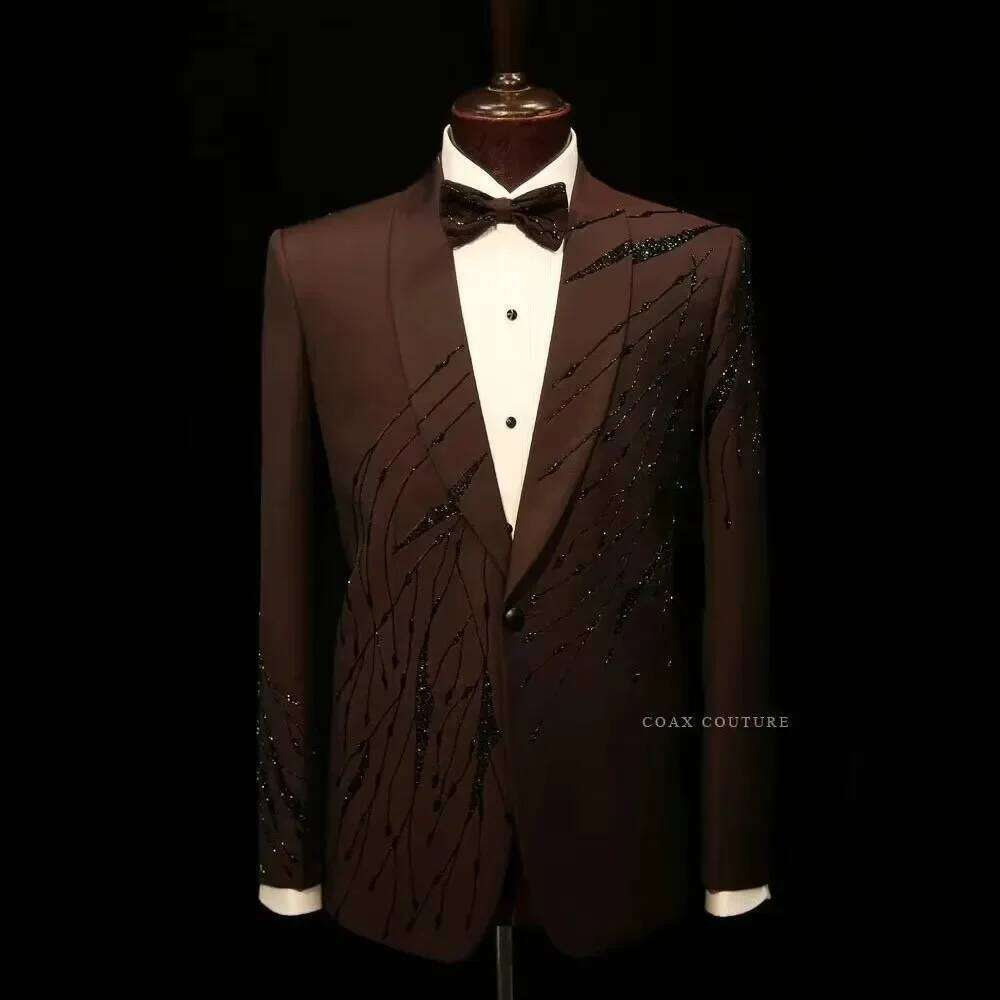 Brown High-End Formal Men Suit - đánh giá và giá High End Men'S Formal Wear