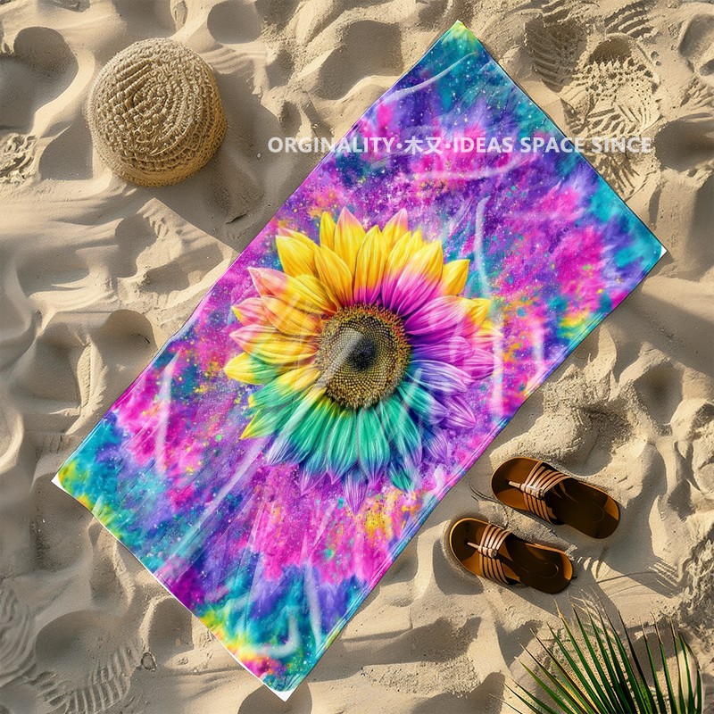 Tie Dye Rainbow Sunflower Beac - đánh giá và giá Windsor Knot Tie