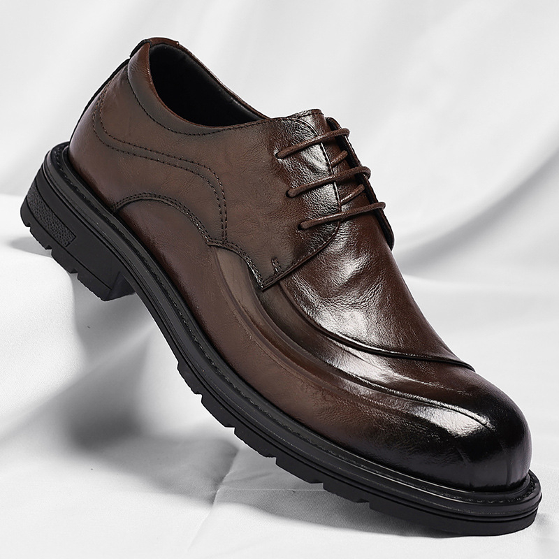 Brown Burnished Genuine Leathe - đánh giá và giá Men'S Formal Wear For A Wedding