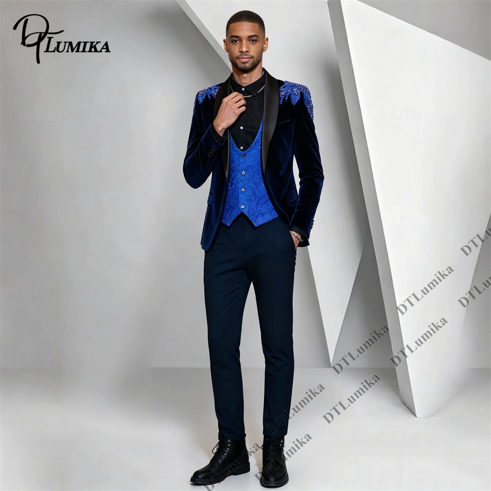Peagent Men 3 Piece Velvet Sui - đánh giá và giá Men'S Formal Wear In Wedding