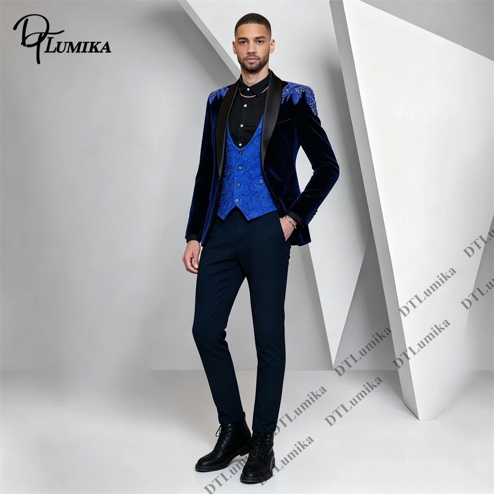 Peagent Men 3 Piece Velvet Sui - đánh giá và giá Men'S Formal Wear In Wedding